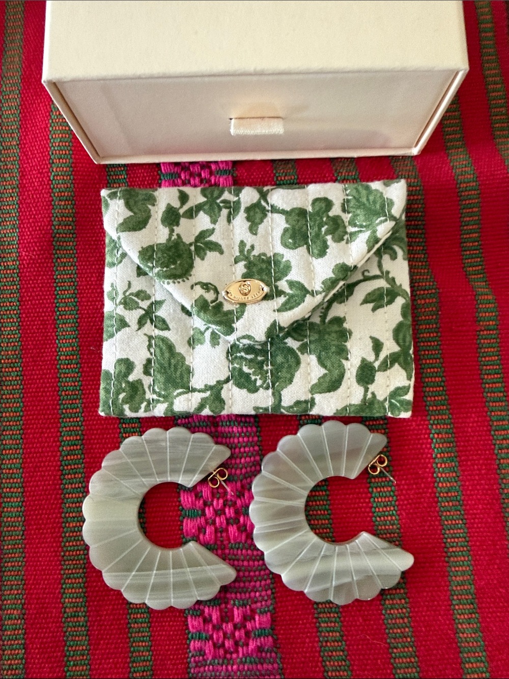 SEZANE Earrings Seafoam